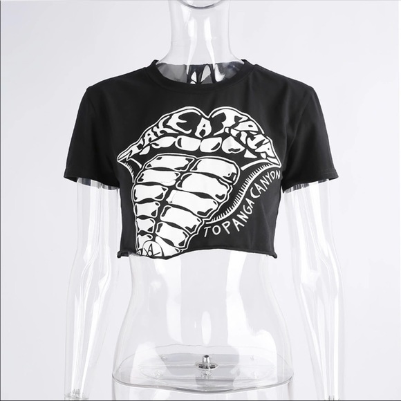 Topanga canyon crop top tee bx1 - Picture 5 of 7